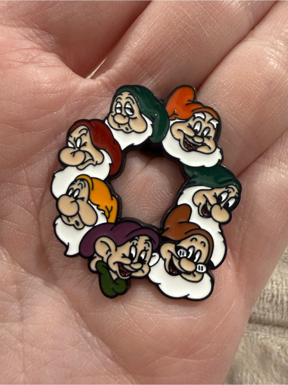 Seven Dwarfs Enamel Pin - Multicolor pin brooch Accessory